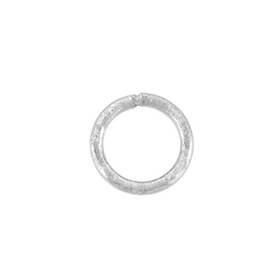 rhodium ss 6mm round closed jump ring