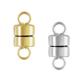 14K 4.4mm Barrel Magnetic Clasps