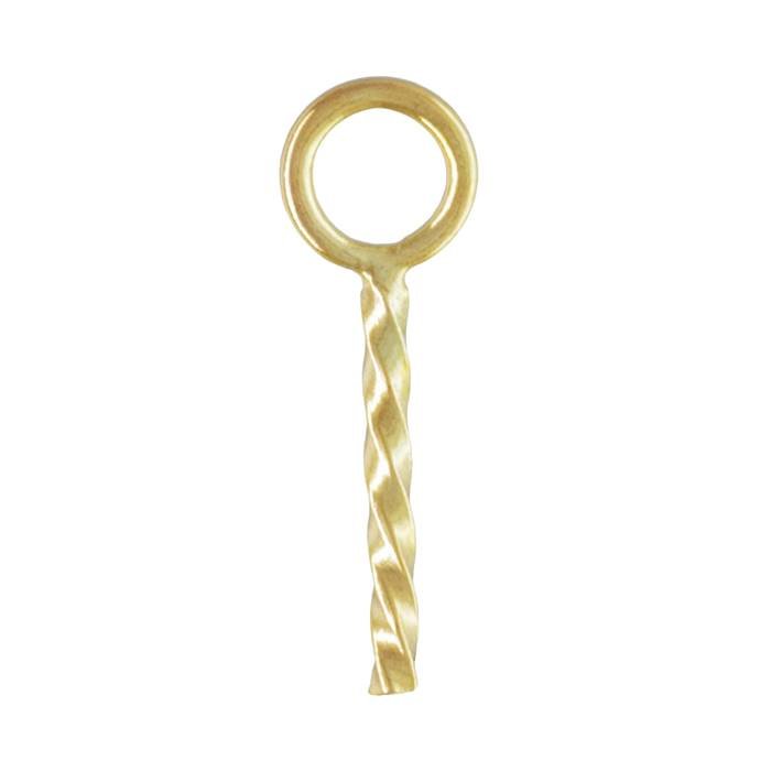 gold filled 6.5mm screw eye