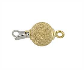 14ky 8mm laser ball clasp