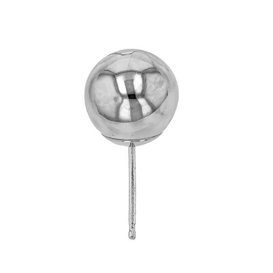 14kw 8mm heavy weight ball earring stud