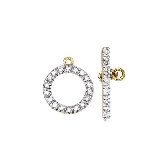 14ky 10mm 28dia.11ct diamond toggle clasp