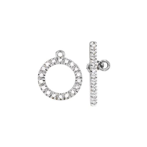14kw 10mm 28dia.11ct diamond toggle clasp