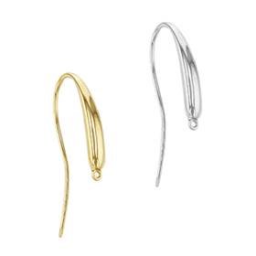 14K Long Rounded Earwire Earring
