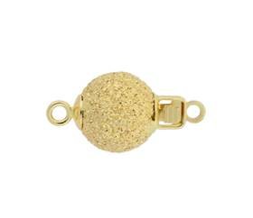 14ky 6mm lazer ball clasp