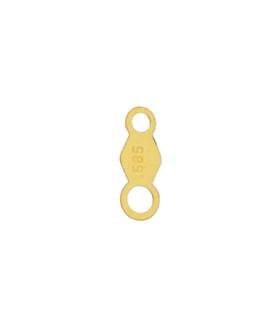 gold filled heavy closed chain tag with 585 quality stamp