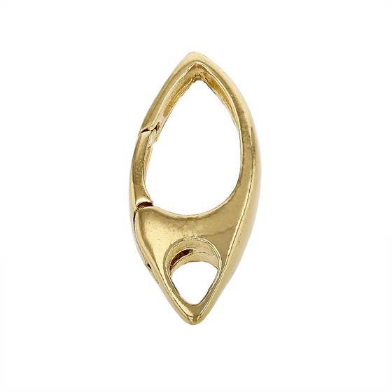 gold vermeil 20x9mm oval trigger clasp