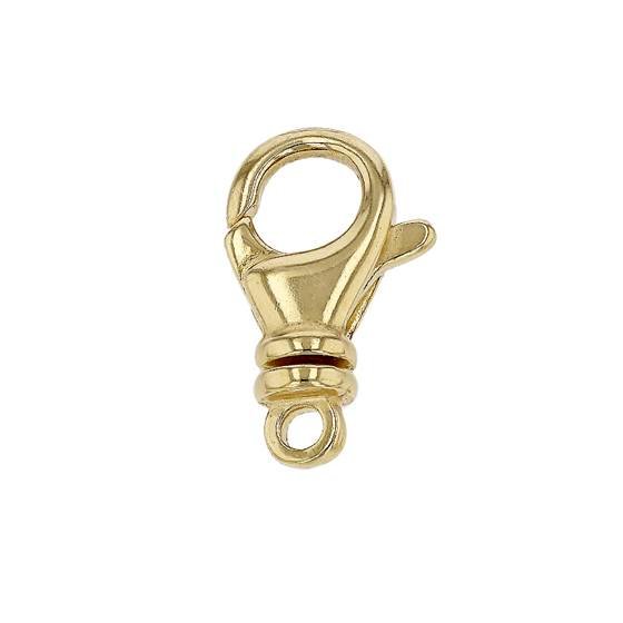 gold vermeil 16x7mm swivel trigger oval clasp