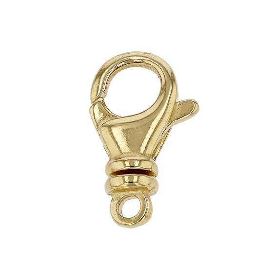 gold vermeil 19x9mm swivel trigger oval clasp