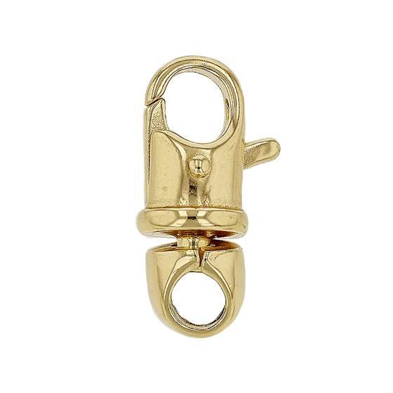 gold vermeil 17x7mm swivel barrel trigger clasp