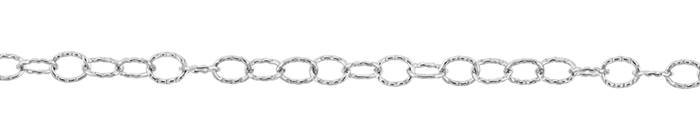 SS-RH 2.4mm Chain Width Knurl Oval Cable Chain