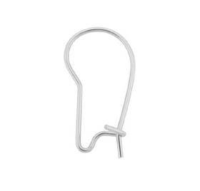 sterling silver kidney earwire earring