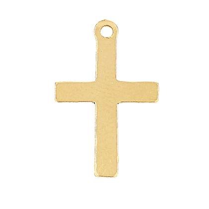 14ky 16x10mm cross charm