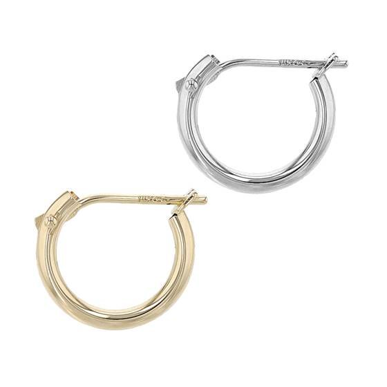 14K .6MM ROUND SLEEPER HOOP EARRING