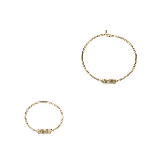 14K Sleeper Hoop Earring