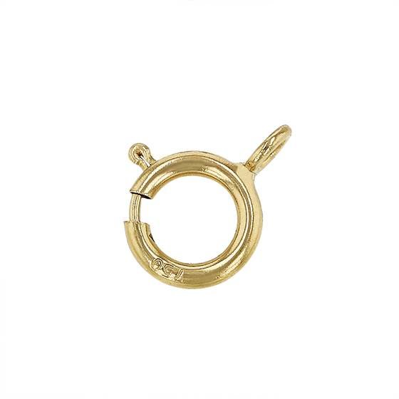 18ky 5mm closed ring springring clasp