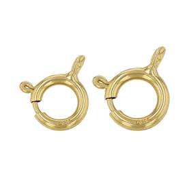 18KY Closed Ring Springring Clasp