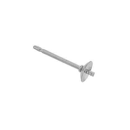 sterling silver 4mm pad post with peg