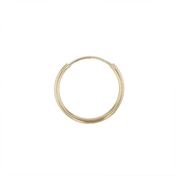 14ky 12mm hoop endless hoop earring