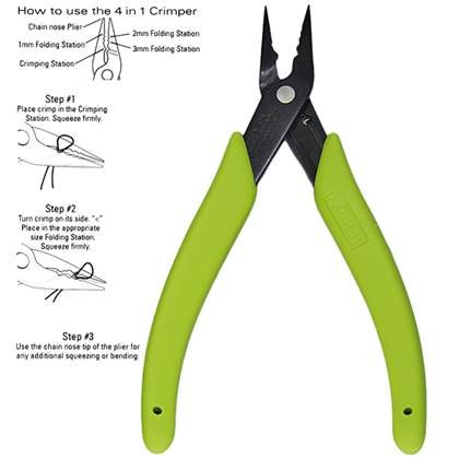 xuron 4 in 1 crimper with chain nose plier easily cut 28 gauge wire to 22 gauge wire (sold by piece)