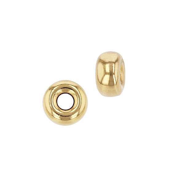 gold filled 5.2x2.6mm roundel bead