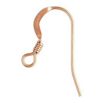 r- gf coil wire flat earwire earring
