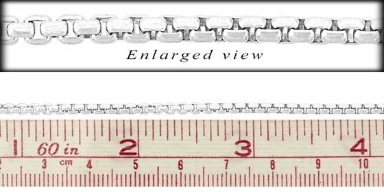 ss round venetian box chain