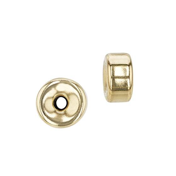 gold filled 8.1x4.1mm roundel bead