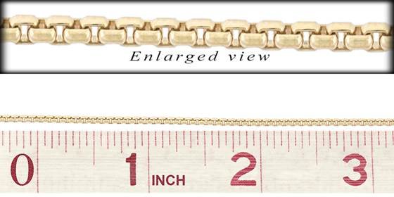 gf 1.75mm chain width round venetian box chain