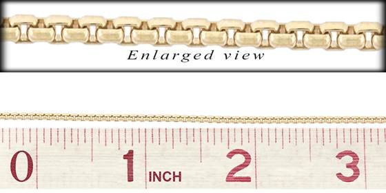 gf 1.75mm chain width round venetian box chain