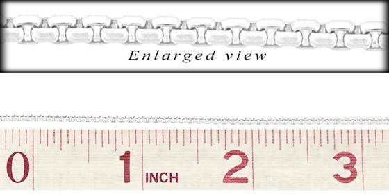 ss round venetian box chain