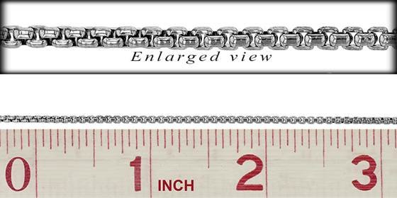 ss-rh round venetian box chain