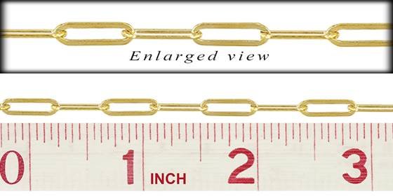 gf 5.6mm chain width elongated curb chain