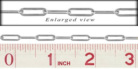 ss-rh elongated oval cable chain