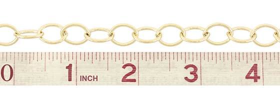 gf 9.6mm chain width oval cable chain