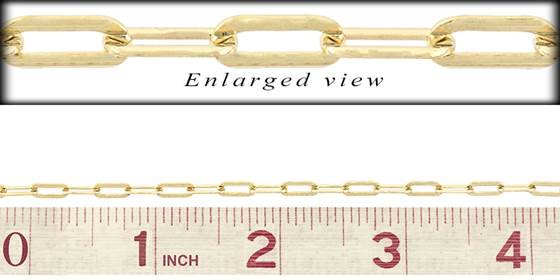 gf 3.0mm chain width elongated chain