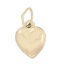 14ky 8mm puffy heart charm