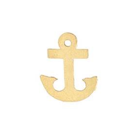 14ky 11x9mm flat ship anchor charm