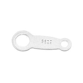 ss 8x3mm closed ring quality stamp chain tag