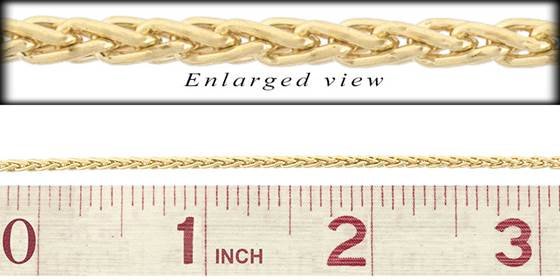 gf 2.0mm chain width wheat chain