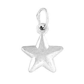 ss 9mm puffy star charm