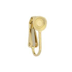 gold filled 5mm pad nonpierce clip earwire earring