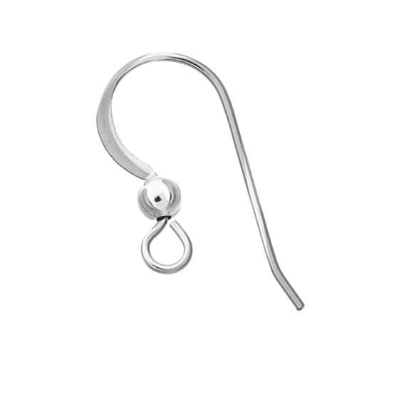 sterling silver  ball earwire