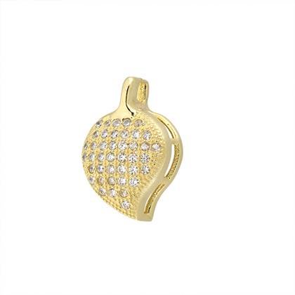 16x11mm vermeil leaf charm