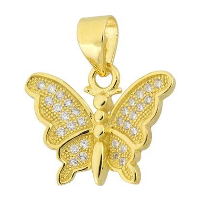 17x14mm vermeil butterfly charm