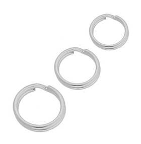 Sterling Silver Round Splitrings