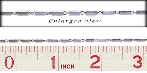 ss 3.9x1.7mm chain width bar and link chain