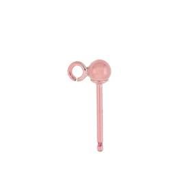 r- gf 3mm/r ball stud earring with ring