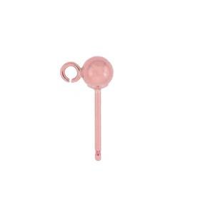 r- gf 4mm/r ball stud earring with ring