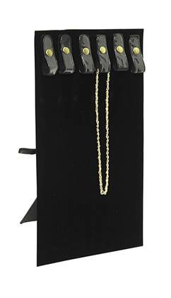 black velvet chain pad with 6 snaps style-c with easel stand